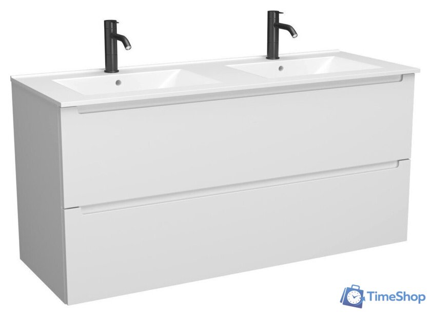  ЗОВ Тумба с умывальником Дион 120 D120LWP0M9003MKV5-OL120 (белый матовый) - Изображение №1 — Интернет-магазин Time-Shop