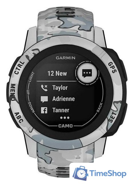 Умные часы Garmin Instinct 2S Camo Edition (серый камуфляж) - Изображение №7 — Интернет-магазин Time-Shop