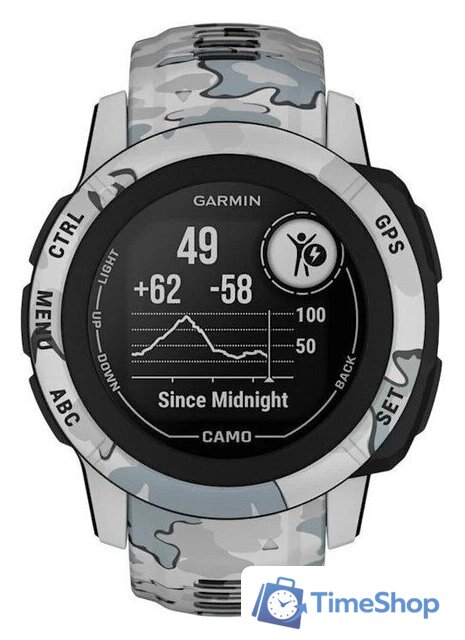Умные часы Garmin Instinct 2S Camo Edition (серый камуфляж) - Изображение №9 — Интернет-магазин Time-Shop