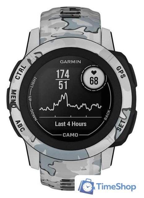 Умные часы Garmin Instinct 2S Camo Edition (серый камуфляж) - Изображение №2 — Интернет-магазин Time-Shop