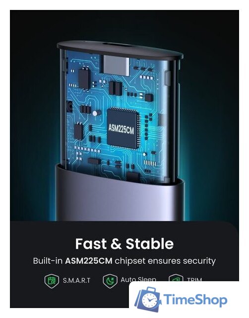 Бокс для накопителей M.2 Ugreen CM400 10902 - Изображение №3 — Интернет-магазин Time-Shop