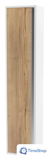  ЗОВ Шкаф-пенал для ванной Парма 150 PP150LWP0MHMC1A (белый/галифакс) - Изображение №1 — Интернет-магазин Time-Shop