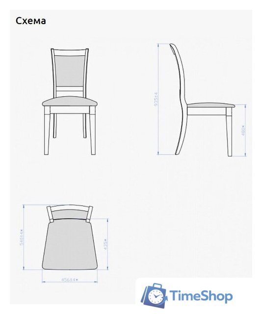 Стул Мебель-класс Гармония (2 шт, Verona Premium 66/белый) - Изображение №3 — Интернет-магазин Time-Shop