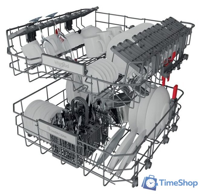 Встраиваемая посудомоечная машина Whirlpool WIO 3T133 PE 6.5 - Изображение №17 — Интернет-магазин Time-Shop
