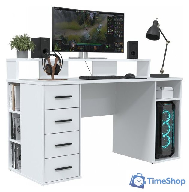 Стол Интерлиния Skill-08 (белый/белый) - Изображение №2 — Интернет-магазин Time-Shop