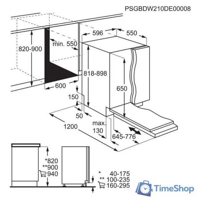 Встраиваемая посудомоечная машина Electrolux EEM48300L - Изображение №3 — Интернет-магазин Time-Shop