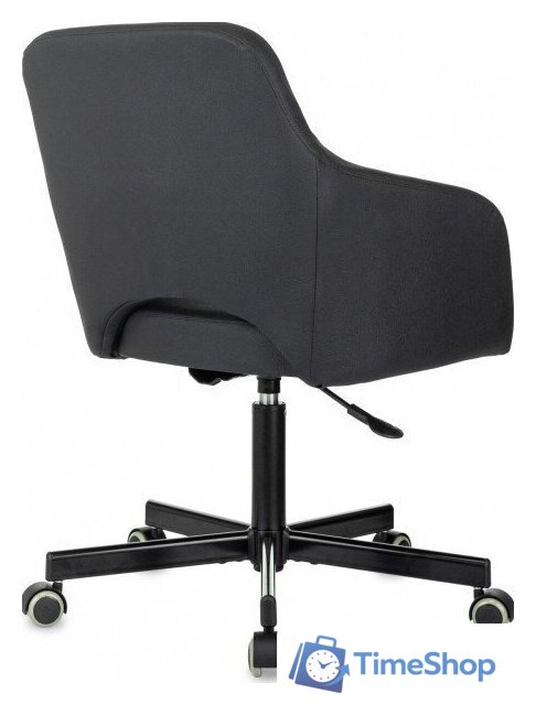 Офисное кресло Бюрократ CH-380M (черный экокожа) - Изображение №5 — Интернет-магазин Time-Shop