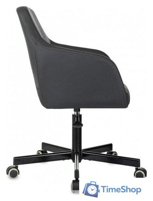 Офисное кресло Бюрократ CH-380M (черный экокожа) - Изображение №4 — Интернет-магазин Time-Shop