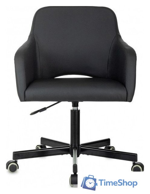 Офисное кресло Бюрократ CH-380M (черный экокожа) - Изображение №2 — Интернет-магазин Time-Shop