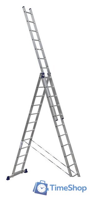 Лестница-стремянка Алюмет трехсекционная универсальная 6312 3x12 - Изображение №1 — Интернет-магазин Time-Shop
