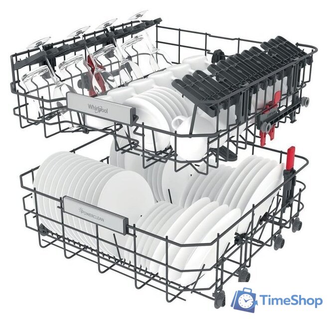 Встраиваемая посудомоечная машина Whirlpool WKCIO 3T133 PFE - Изображение №3 — Интернет-магазин Time-Shop