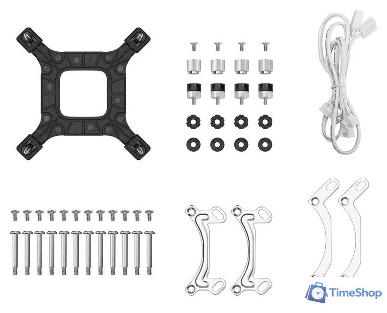 Система жидкостного охлаждения для процессора DeepCool LE360 V2 Pure White R-LE360PURE-WHLNMD-G-1 - Изображение №5 — Интернет-магазин Time-Shop