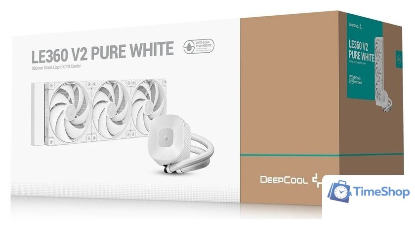 Система жидкостного охлаждения для процессора DeepCool LE360 V2 Pure White R-LE360PURE-WHLNMD-G-1 - Изображение №6 — Интернет-магазин Time-Shop