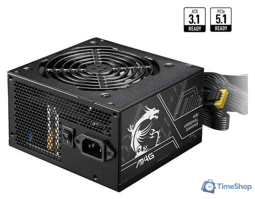 Блок питания MSI MAG A750BN PCIE5 II - Изображение №4 — Интернет-магазин Time-Shop