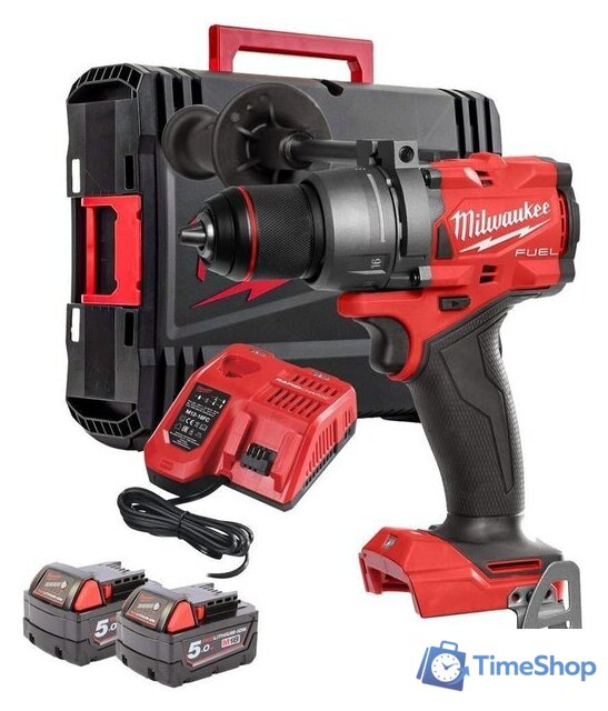 Ударная дрель-шуруповерт Milwaukee M18 FUEL M18FPD3-502X 4933479860 (с 2-мя АКБ, кейс) - Изображение №1 — Интернет-магазин Time-Shop