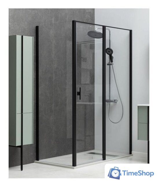 Душевой уголок Allen Brau Priority 120x90 304231 (черный браш) - Изображение №2 — Интернет-магазин Time-Shop