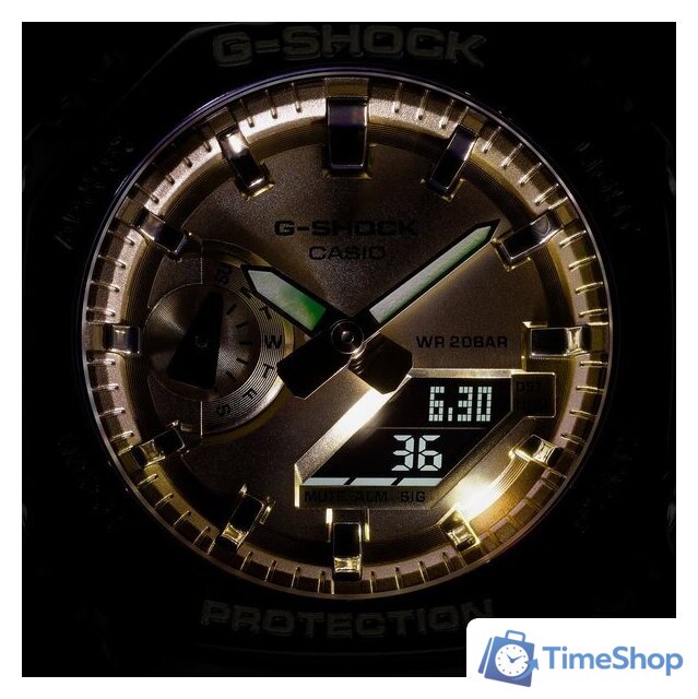 Наручные часы Casio G-Shock GA-2100GB-1A - Изображение №6 — Интернет-магазин Time-Shop