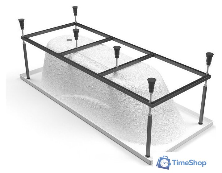 Ванна Cersanit Mito Red 170x70 с ножками со смесителем Brasko Black однорыч. (с сифоном Prime) - Изображение №2 — Интернет-магазин Time-Shop