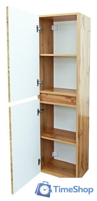  Doratiz Шкаф-пенал для ванной Сицилия 40 2712.312 (дуб вотан, подвесной) - Изображение №9 — Интернет-магазин Time-Shop