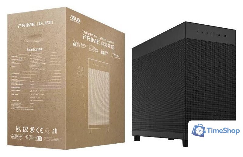Корпус ASUS Prime AP303 Mesh Panel (черный) - Изображение №13 — Интернет-магазин Time-Shop
