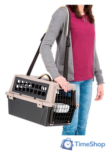 Переноска Ferplast Atlas 10 Trendy Plus (черный) - Изображение №2 — Интернет-магазин Time-Shop