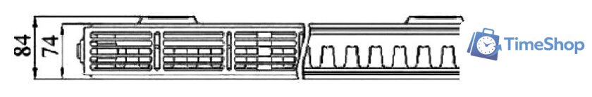 Стальной панельный радиатор Prado Classic тип 21 500x700 - Изображение №2 — Интернет-магазин Time-Shop