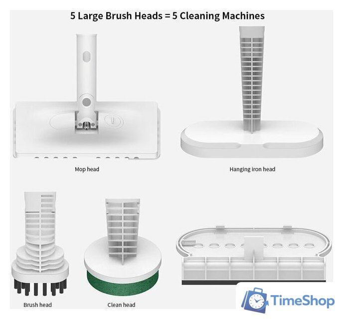 Паровая швабра Deerma ZQ610 (евровилка) - Изображение №3 — Интернет-магазин Time-Shop