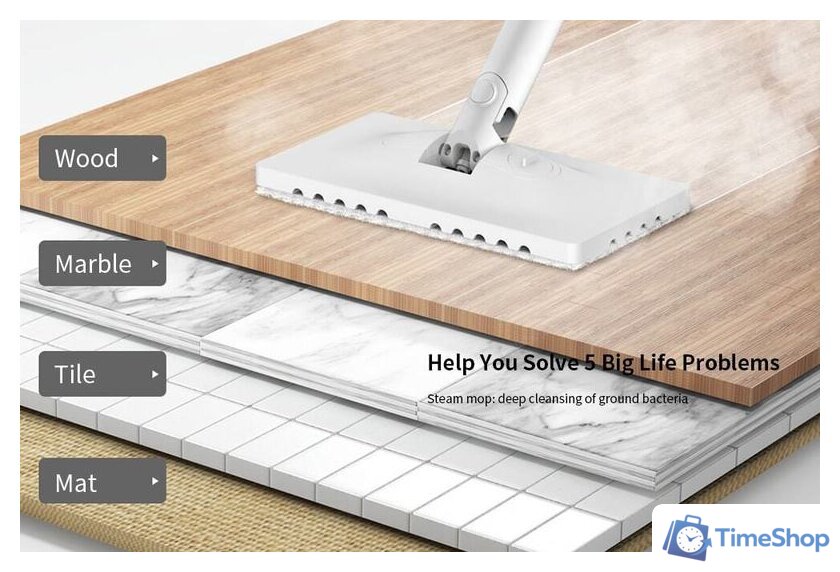 Паровая швабра Deerma ZQ610 (евровилка) - Изображение №12 — Интернет-магазин Time-Shop