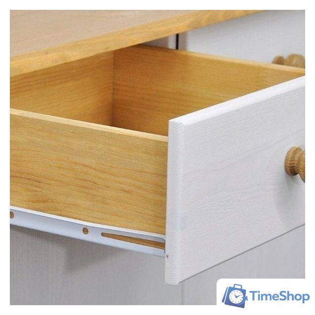 Комод Диприз Ром 2 двери 2 ящика Д 1349.1 (белый воск/антик) - Изображение №4 — Интернет-магазин Time-Shop