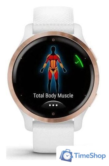 Умные часы Garmin Venu 2S (розовое золото/белый) - Изображение №5 — Интернет-магазин Time-Shop