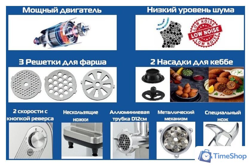 Мясорубка Renova MG320-R2SP - Изображение №2 — Интернет-магазин Time-Shop