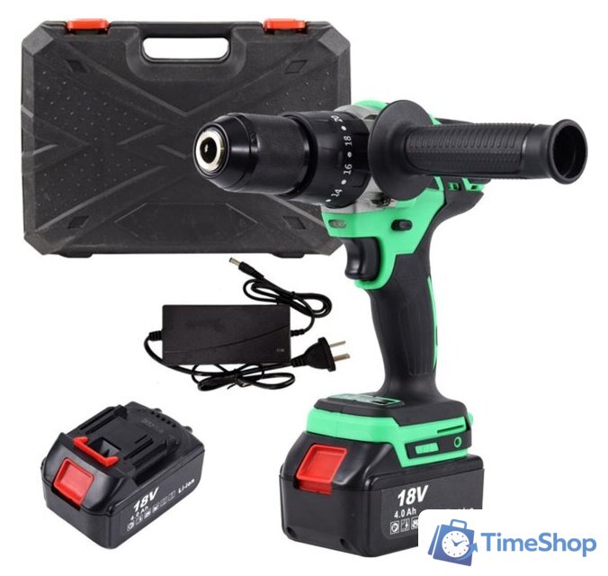 Ударная дрель-шуруповерт Zitrek Green Impact 18V 063-4045 (с 2-мя АКБ, кейс) - Изображение №1 — Интернет-магазин Time-Shop