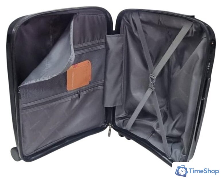 Чемодан-спиннер Mironpan 23107 (S, черный) - Изображение №2 — Интернет-магазин Time-Shop