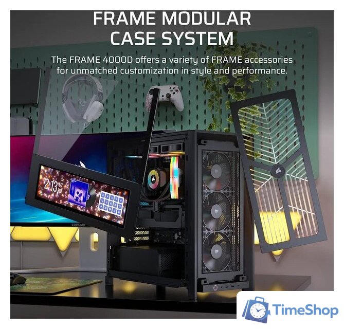 Корпус Corsair Frame 4000D Wood RS CC-9011340-WW - Изображение №6 — Интернет-магазин Time-Shop