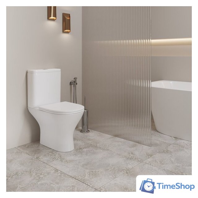 Унитаз напольный Lauter W224 2110224 + гигиенический душ Rainix 21LT7712BM (горизонтальный выпуск) - Изображение №9 — Интернет-магазин Time-Shop