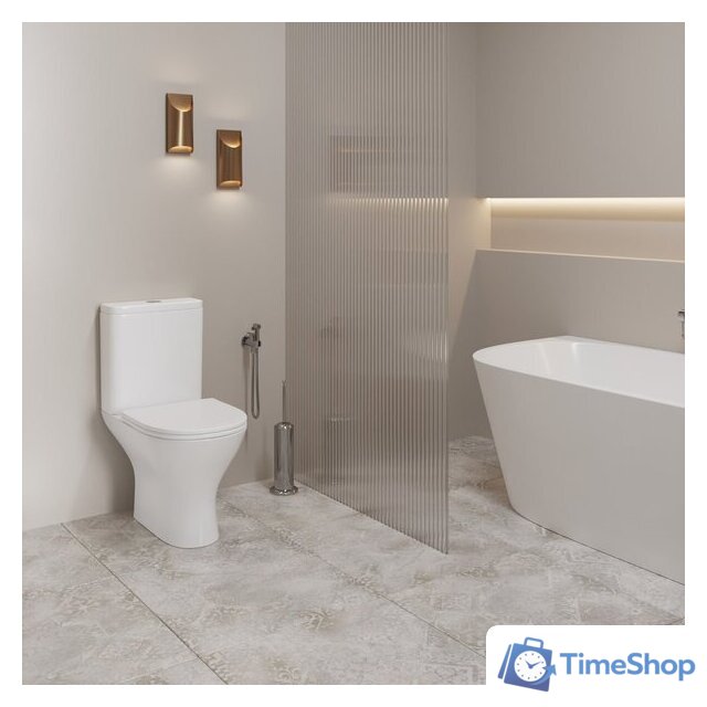 Унитаз напольный Lauter W224 2110224 + гигиенический душ Rainix 21LT7712BM (горизонтальный выпуск) - Изображение №10 — Интернет-магазин Time-Shop