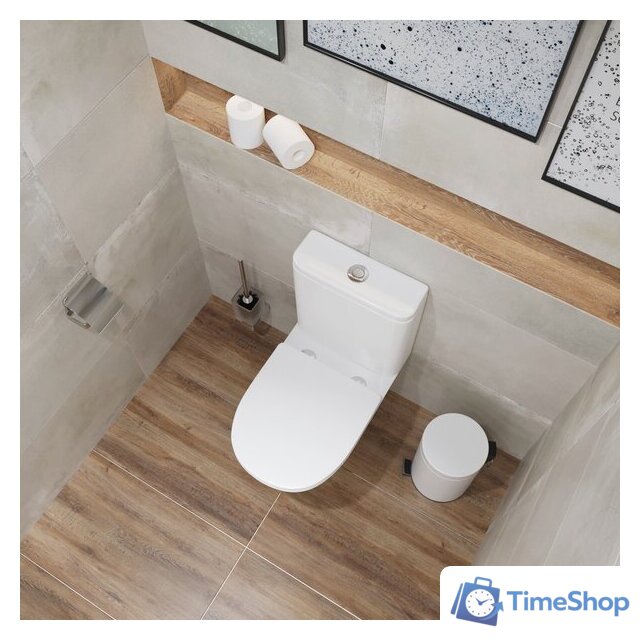 Унитаз напольный Lauter W224 2110224 + гигиенический душ Rainix 21LT7712BM (горизонтальный выпуск) - Изображение №20 — Интернет-магазин Time-Shop