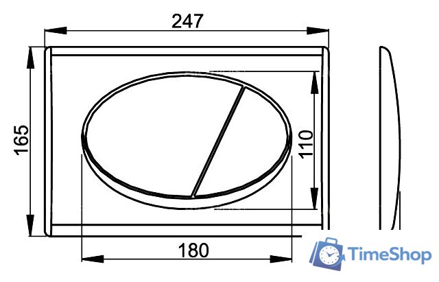 Панель смыва Alcaplast M72 - Изображение №2 — Интернет-магазин Time-Shop