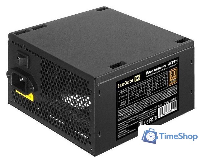 Блок питания ExeGate 1200PPH 80 Plus Bronze EX292158RUS - Изображение №1 — Интернет-магазин Time-Shop