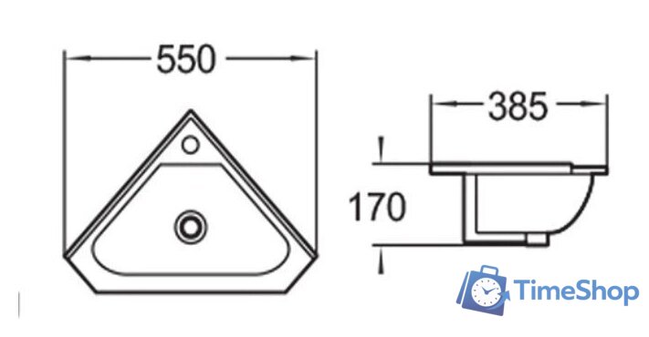 Умывальник SantiLine SL-2020 - Изображение №2 — Интернет-магазин Time-Shop