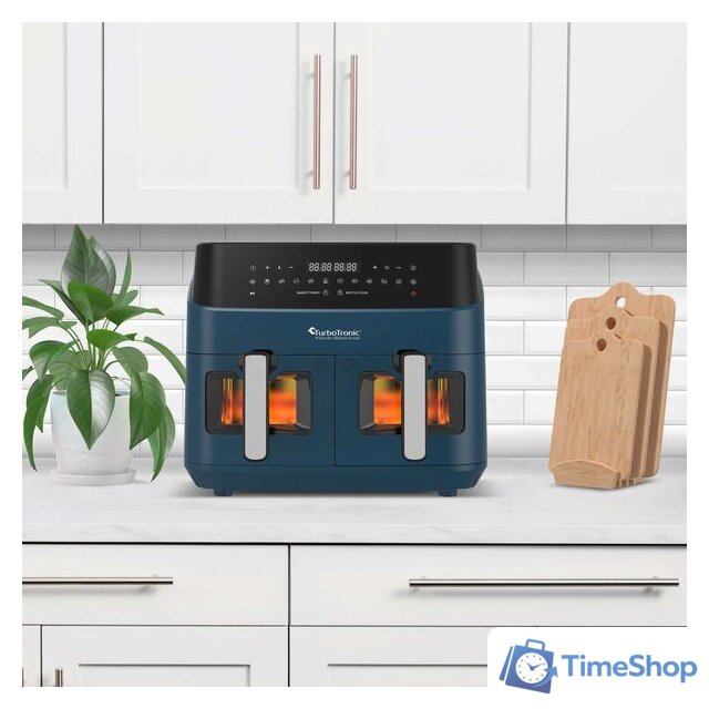 Аэрогриль (аэрофритюрница) TurboTronic TT-DAF6W (синий) - Изображение №3 — Интернет-магазин Time-Shop