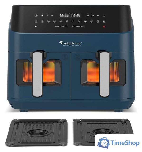 Аэрогриль (аэрофритюрница) TurboTronic TT-DAF6W (синий) - Изображение №2 — Интернет-магазин Time-Shop