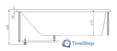 Ванна Aquatek Дива 160x90 (левая) - Изображение №5 — Интернет-магазин Time-Shop