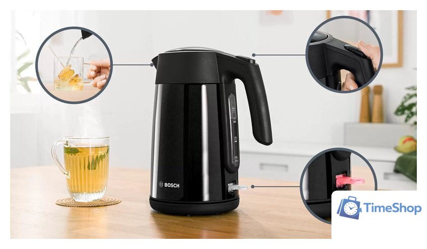 Электрический чайник Bosch TWK7L463 - Изображение №2 — Интернет-магазин Time-Shop