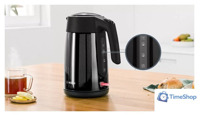 Электрический чайник Bosch TWK7L463 - Изображение №7 — Интернет-магазин Time-Shop