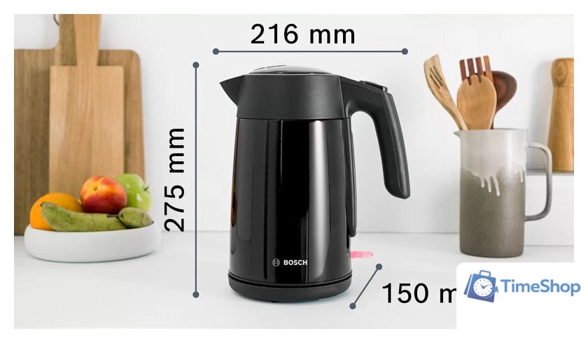 Электрический чайник Bosch TWK7L463 - Изображение №3 — Интернет-магазин Time-Shop