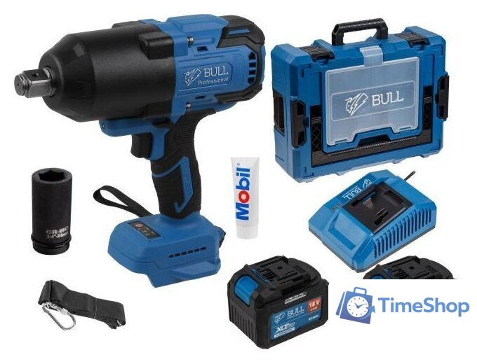 Гайковерт Bull SC 1810 1329727 (с 2-мя АКБ, кейс) - Изображение №1 — Интернет-магазин Time-Shop