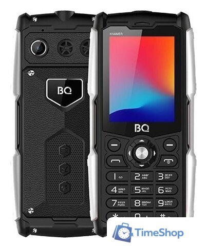 Кнопочный телефон BQ BQ-2449 Hammer (черный) - Изображение №1 — Интернет-магазин Time-Shop
