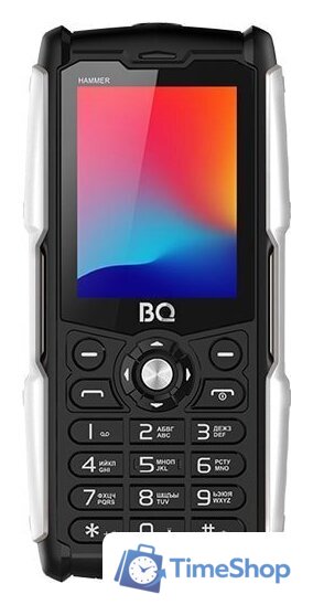 Кнопочный телефон BQ BQ-2449 Hammer (черный) - Изображение №2 — Интернет-магазин Time-Shop