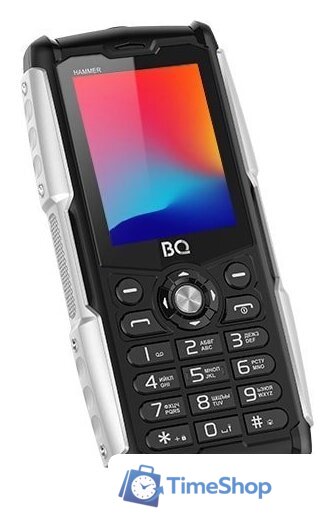 Кнопочный телефон BQ BQ-2449 Hammer (черный) - Изображение №3 — Интернет-магазин Time-Shop